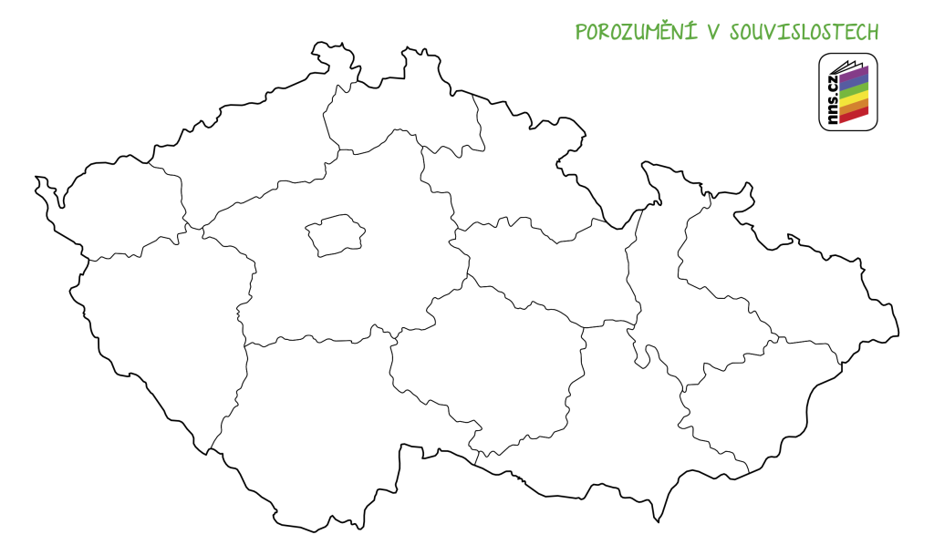 Slepá mapa krajů České republiky